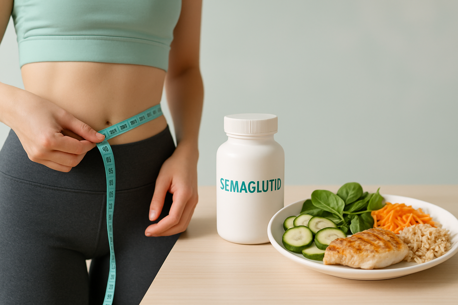 Person plant das Absetzen von Semaglutid mit ärztlicher Beratung und Strategien gegen Gewichtszunahme