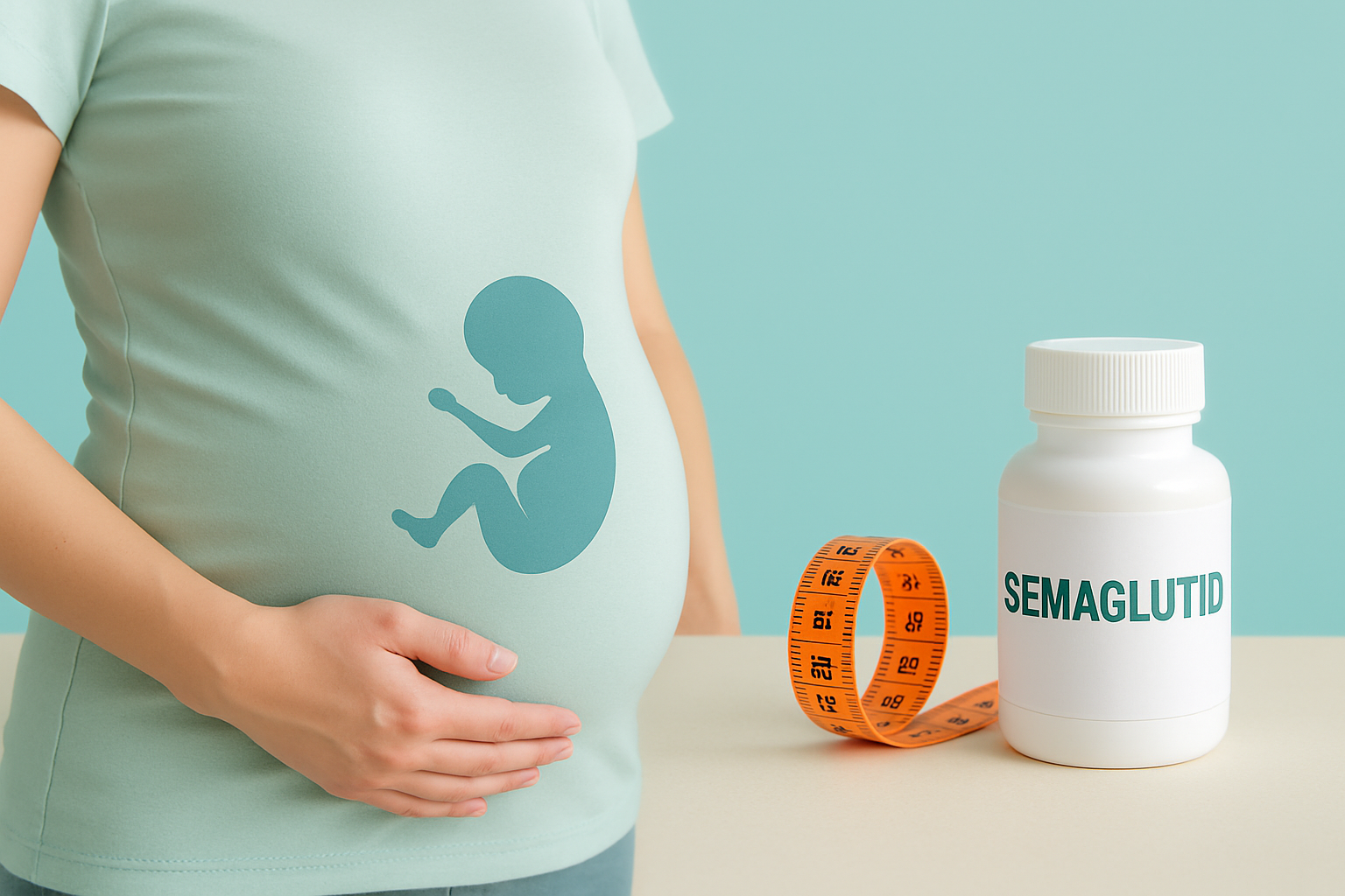 Schwangere Frau konsultiert Ärztin über Semaglutid-Behandlung und Kinderwunsch